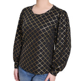 NY Collection Bishop Sleeve Pullover Top