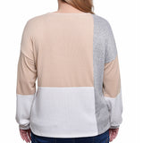 Long Sleeve Colorblocked Top