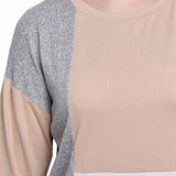 Long Sleeve Colorblocked Top