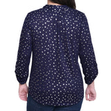 NY Collection Long Roll Tab Sleeve Tunic