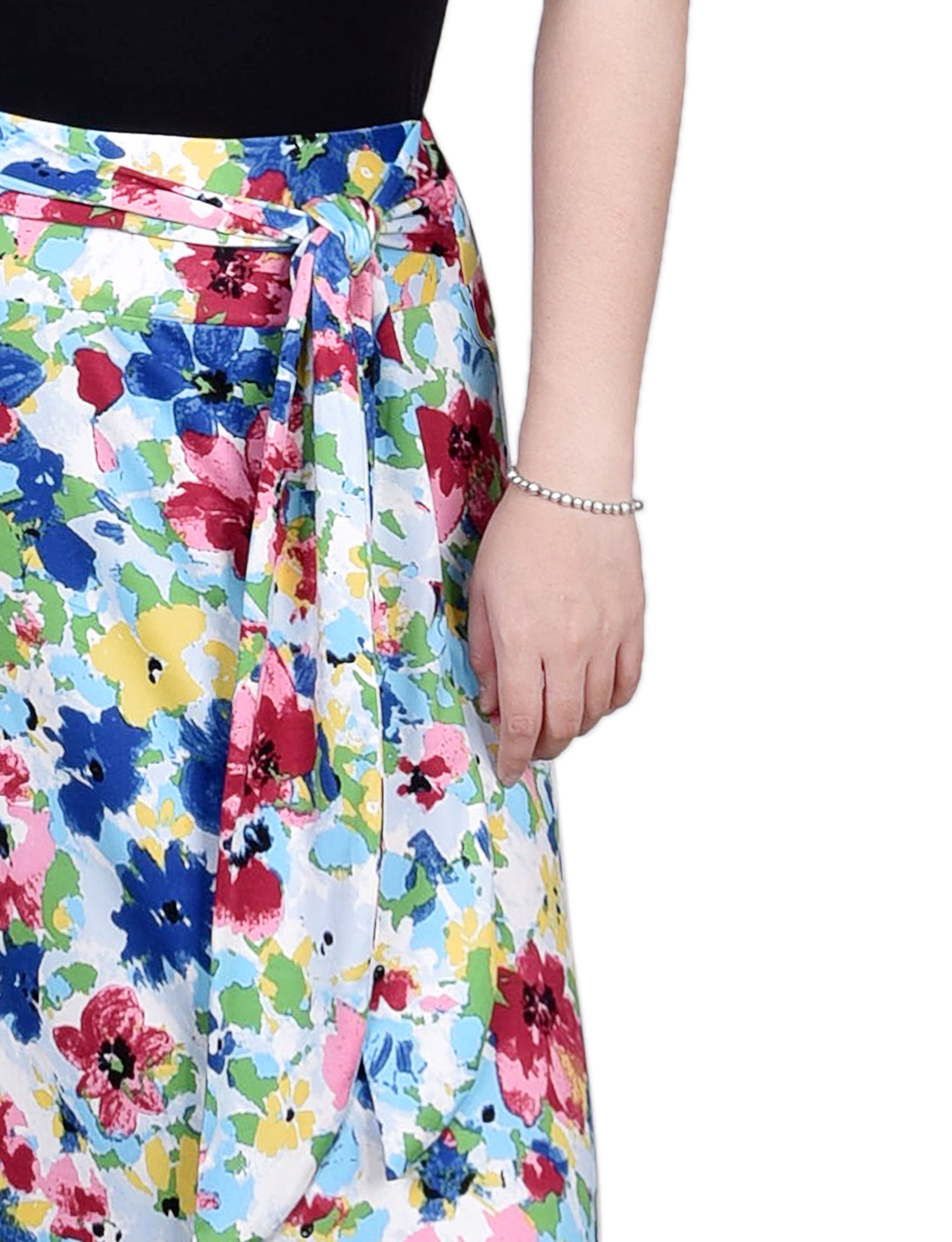 dress barn maxi skirts Dress Barn Skirt Womens Size 1X Floral Print Maxi Elastic Waist Vintage Boho