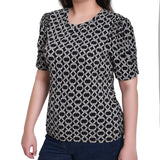 NY Collection Short Sleeve Scoop Neck Top