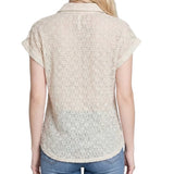 Short Sleeve Lace Blouse