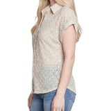 Short Sleeve Lace Blouse