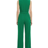 NY Collection Sleeveless Belted Jumpsuit