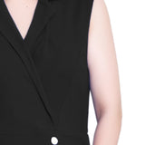 NY Collection Missy Sleeveless Suit With Pleated Skirt