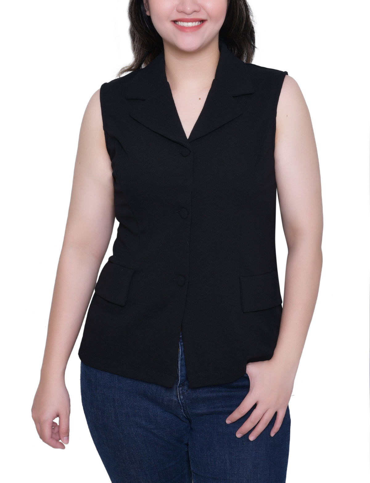 NY Collection Sleeveless Scuba Jacket – Dressbarn