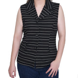 NY Collection Sleeveless Scuba Jacket