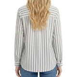 NY Collection Long Sleeve Blouse With Chest Pocket