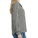NY Collection Long Sleeve Blouse With Chest Pocket