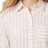 NY Collection Long Sleeve Blouse With Chest Pocket