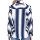 NY Collection Long Sleeve Blouse With Chest Pocket