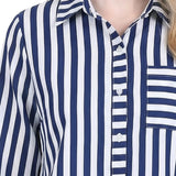 NY Collection Long Sleeve Blouse With Chest Pocket