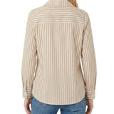 NY Collection Long Sleeve Blouse With Chest Pocket