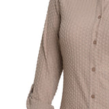 NY Collection Long Sleeve Textured Knit Top