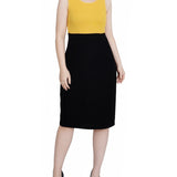 NY Collection Lace-Detail 2 Piece Textured Knit Dress Set