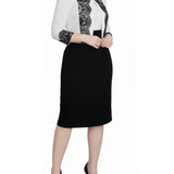 NY Collection Lace-Detail 2 Piece Textured Knit Dress Set