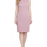 NY Collection Two Piece Novelty Knit and Lace Dress Set