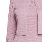 NY Collection Two Piece Novelty Knit and Lace Dress Set