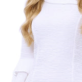 NY Collection 3/4 Sleeve Shawl Collar Dress