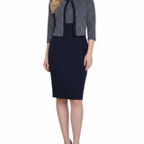 NY Collection 3/4 Sleeve Jacket and Dress Set