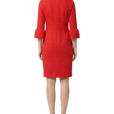 NY Collection Petite 3/4 Sleeve Pearl Detail Dress