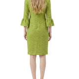 NY Collection Petite 3/4 Sleeve Pearl Detail Dress