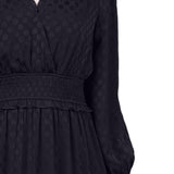 NY Collection Petite Long Sleeve Surplice Neck Dress