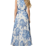 Sleeveless Chiffon Maxi Dress, Petite