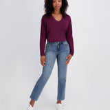 Westport Signature Straight Leg Pearl Rivet Denim Jeans