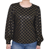 NY Collection Petite Bishop Sleeve Pullover Top