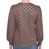 NY Collection Petite Bishop Sleeve Pullover Top