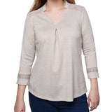 NY Collection Petite Long Sleeve Swing Tunic