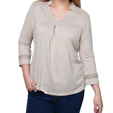 NY Collection Petite Long Sleeve Swing Tunic