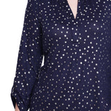 NY Collection Petite Long Roll Tab Sleeve Tunic