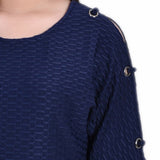 Honeycomb Open Shoulder Tunic - Petite