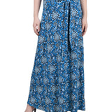 Maxi Skirt With Sash Waist Tie, Petite