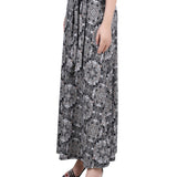 Maxi Skirt With Sash Waist Tie, Petite