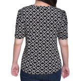 NY Collection Petite Short Sleeve Scoop Neck Top