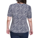 NY Collection Petite Short Sleeve Scoop Neck Top