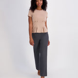Pin Tuck Tee - Chanterelle