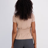 Pin Tuck Tee - Chanterelle