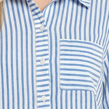 3/4 Sleeve Roll Tab Blouse, Petite