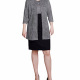 Two-Piece Jacket Dress Set, Petite