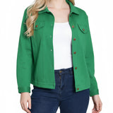 NY Collection Petite Long Sleeve Ponte Cropped Jacket