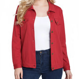 NY Collection Petite Long Sleeve Ponte Cropped Jacket