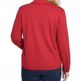 NY Collection Petite Long Sleeve Ponte Cropped Jacket