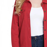 NY Collection Petite Long Sleeve Ponte Cropped Jacket