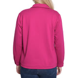 NY Collection Petite Long Sleeve Ponte Cropped Jacket