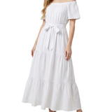 Off The Shoulder Maxi Dress, Petite
